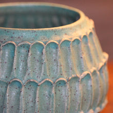 Turquoise Carved Planter