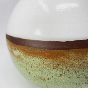 Bi-colored orb vase