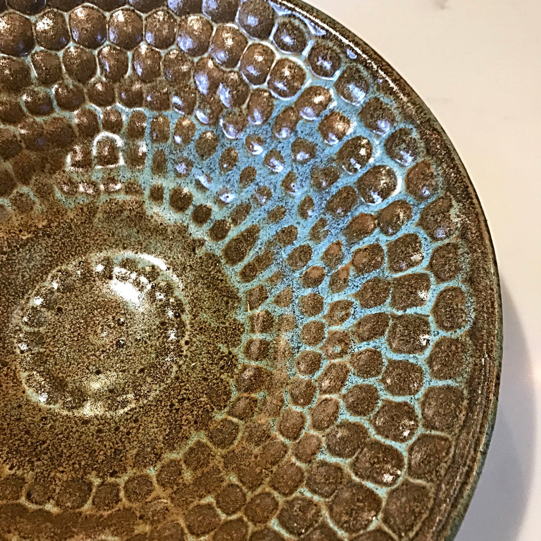 Dimpled Stoneware Bowl