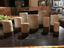 Black Linen Dipped Cylinder Collection